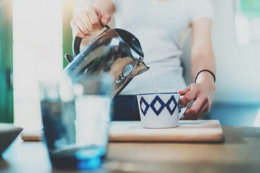 Water in kettle