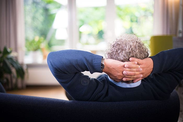 Man relaxing